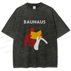 Unisex Bauhaus Reader Printed Washed Tee