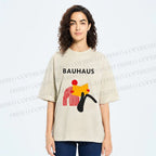 Unisex Bauhaus Reader Printed Washed Tee