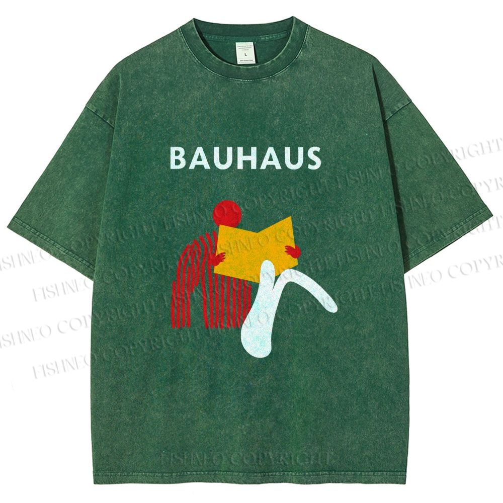 Unisex Bauhaus Reader Printed Washed Tee
