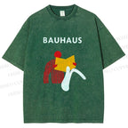 Unisex Bauhaus Reader Printed Washed Tee