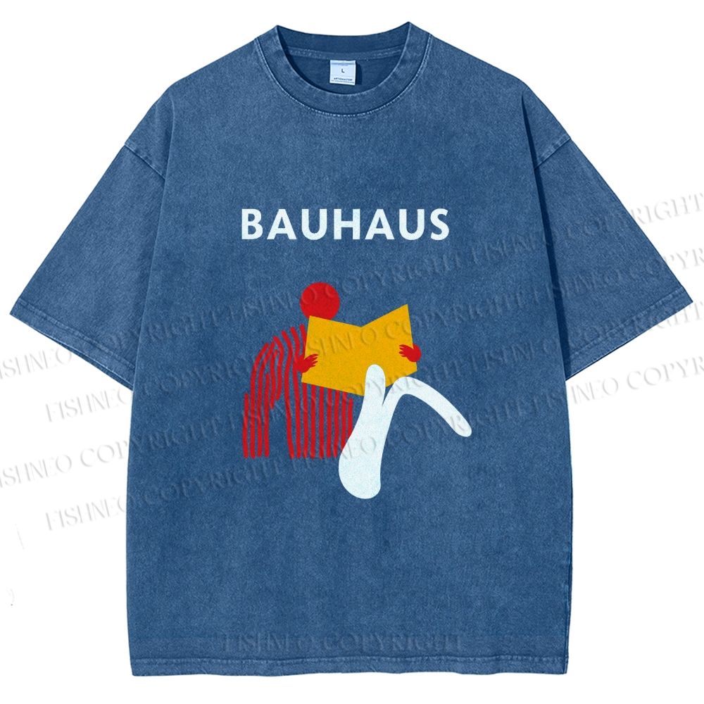 Unisex Bauhaus Reader Printed Washed Tee