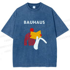 Unisex Bauhaus Reader Printed Washed Tee