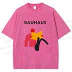 Unisex Bauhaus Reader Printed Washed Tee