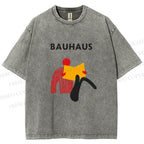 Unisex Bauhaus Reader Printed Washed Tee