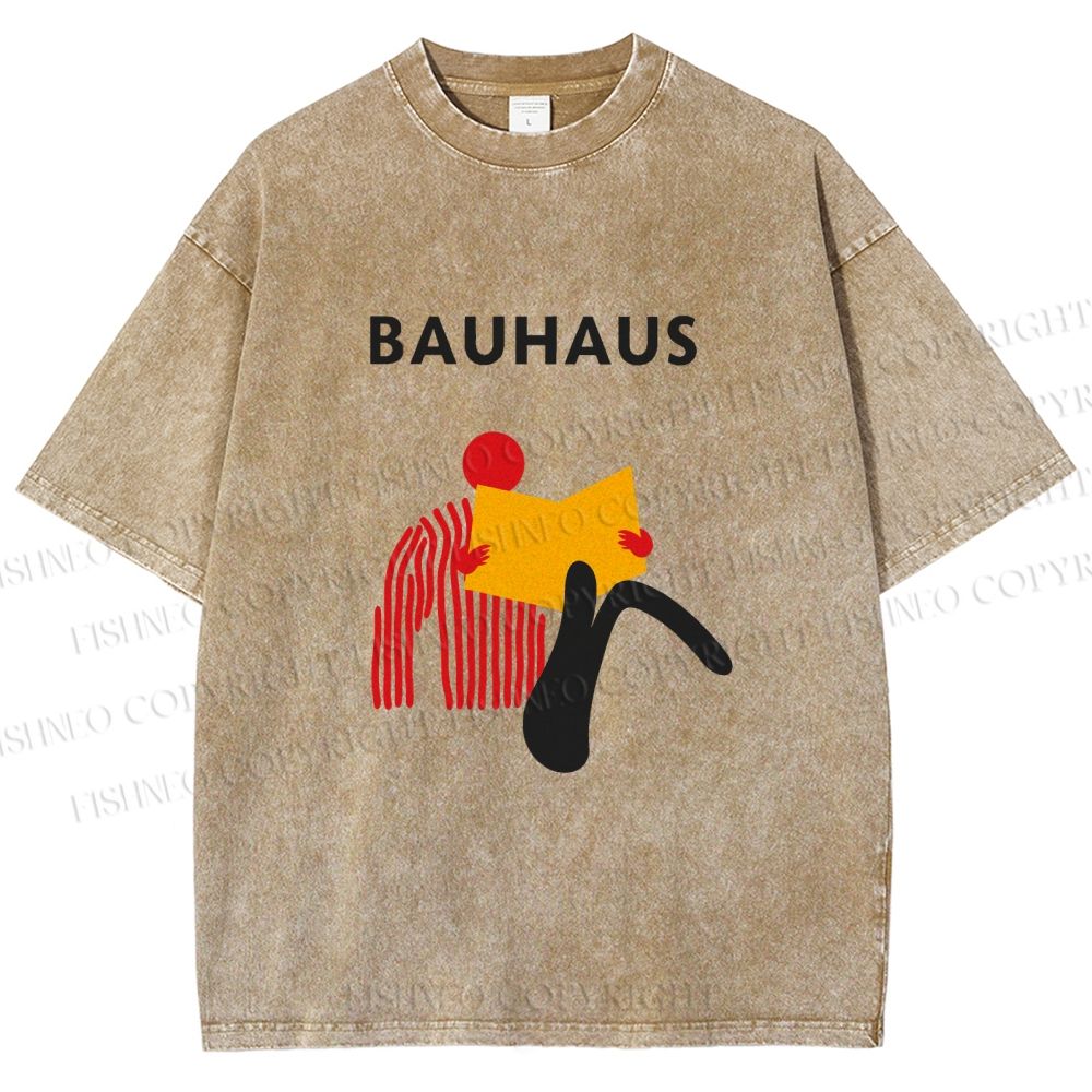 Unisex Bauhaus Reader Printed Washed Tee