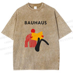 Unisex Bauhaus Reader Printed Washed Tee