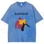 Unisex Bauhaus Reader Printed Washed Tee
