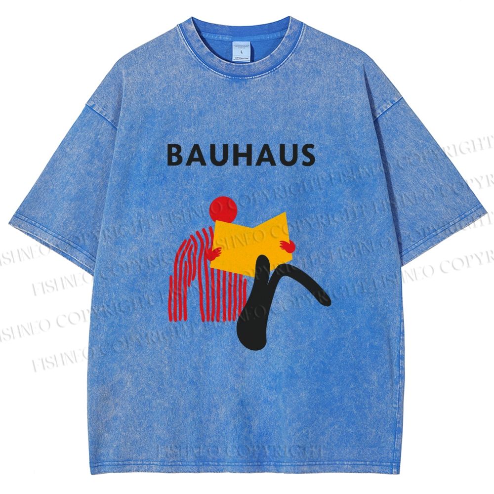 Unisex Bauhaus Reader Printed Washed Tee