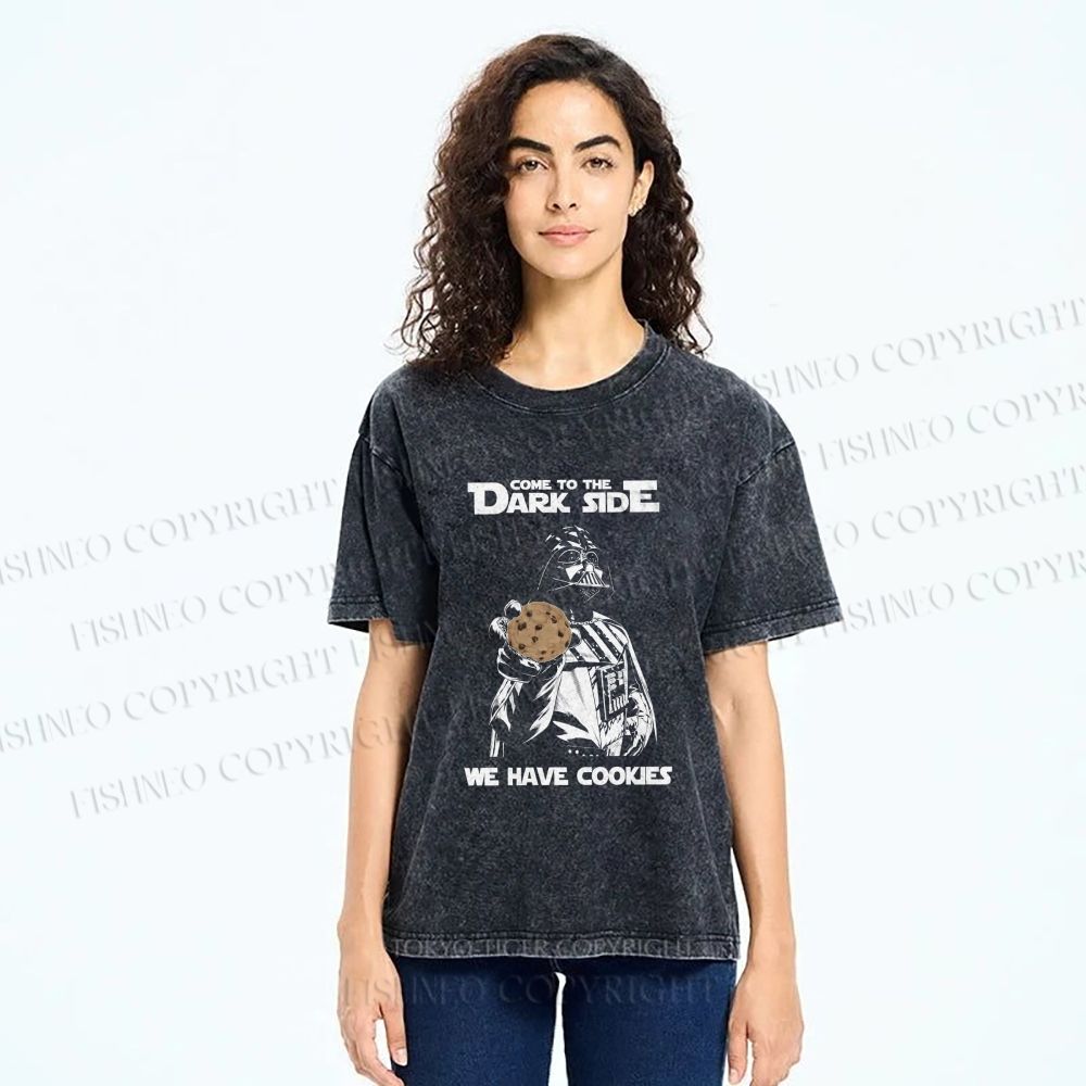 Unisex Star Wars: We Have Cookies Printed Washed Tee