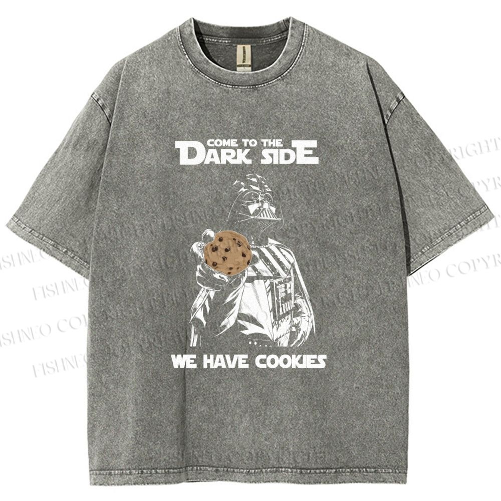 Unisex Star Wars: We Have Cookies Printed Washed Tee