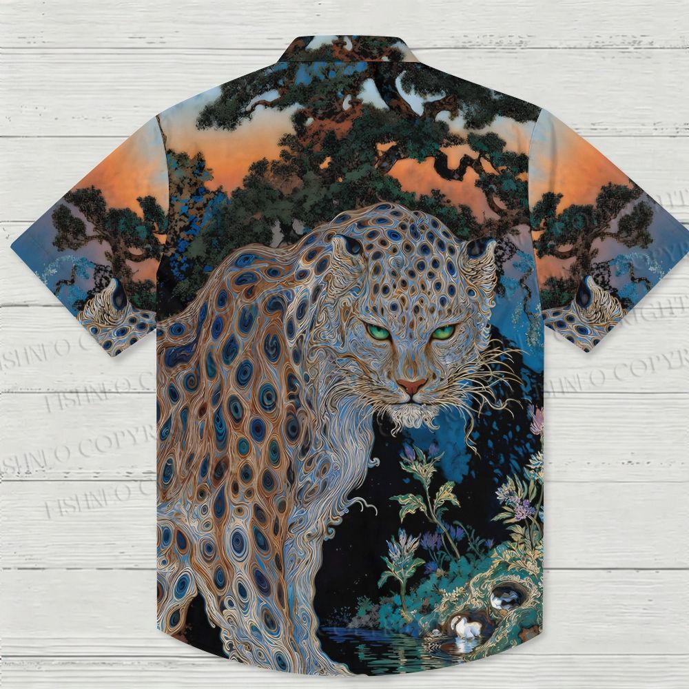 Dream Leopard Printed Hawaiian Shirt