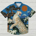 Cheetah And Pine Hawaiian Shirt