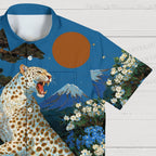 Cheetah And Pine Hawaiian Shirt