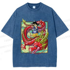 Unisex Dragon Ball Goku Printed Washed Tee
