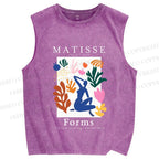 Unisex Matisse Forms Printed Washed Tank Top