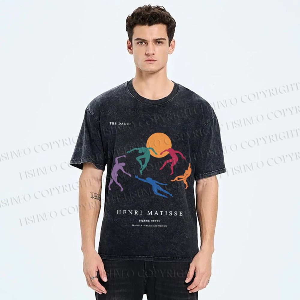 Unisex Henri Matisse The Dance Printed Washed Tee