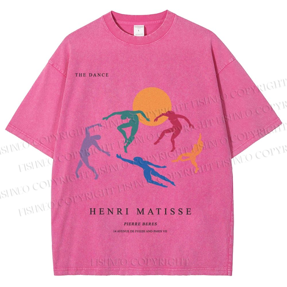 Unisex Henri Matisse The Dance Printed Washed Tee