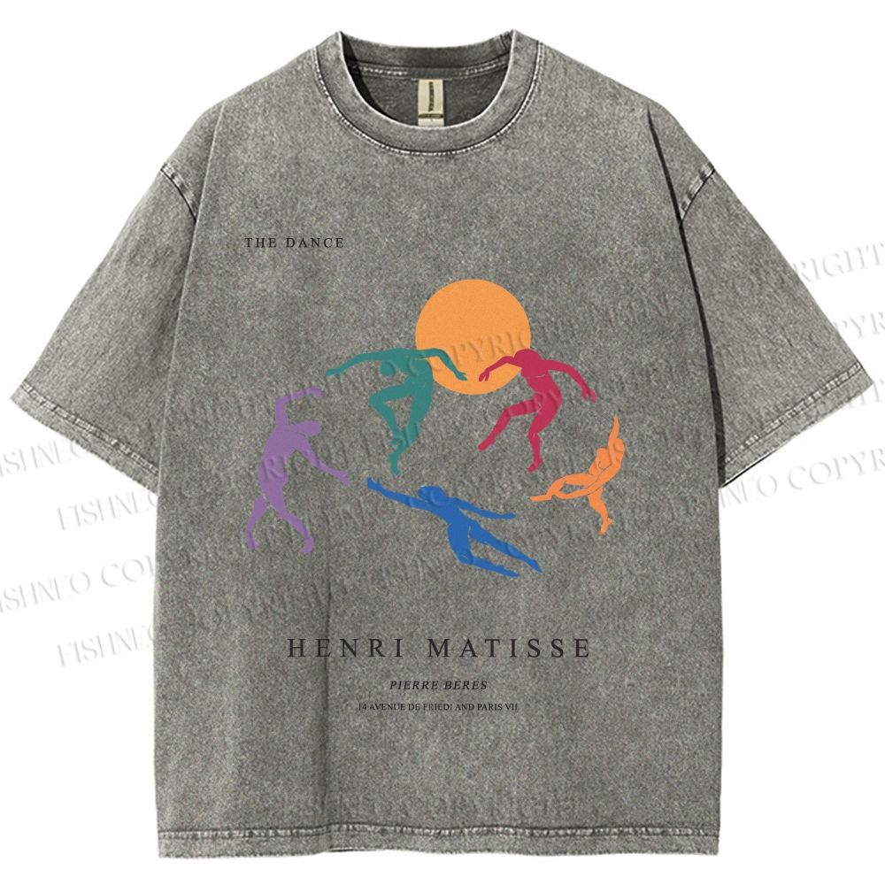 Unisex Henri Matisse The Dance Printed Washed Tee