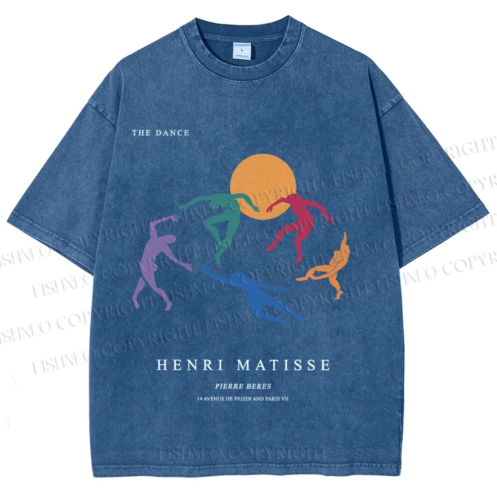 Unisex Henri Matisse The Dance Printed Washed Tee