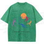 Unisex Henri Matisse The Dance Printed Washed Tee