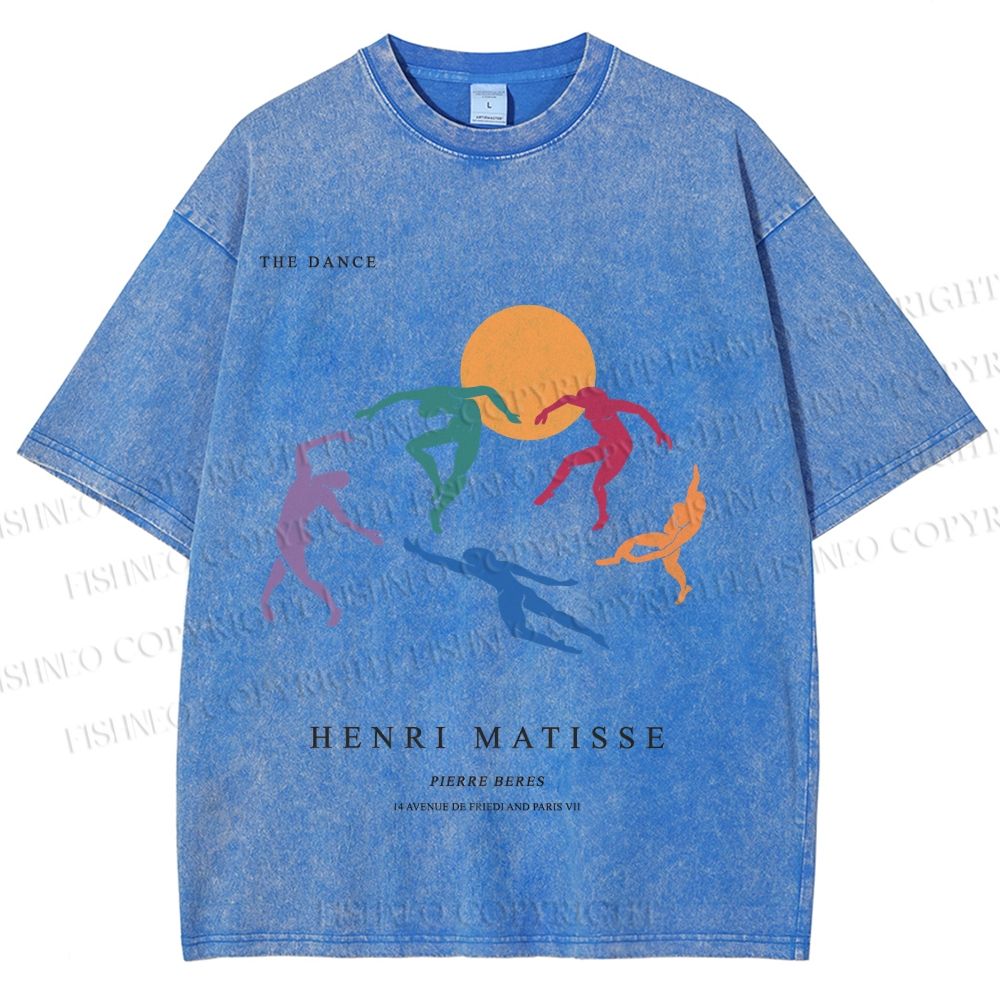 Unisex Henri Matisse The Dance Printed Washed Tee