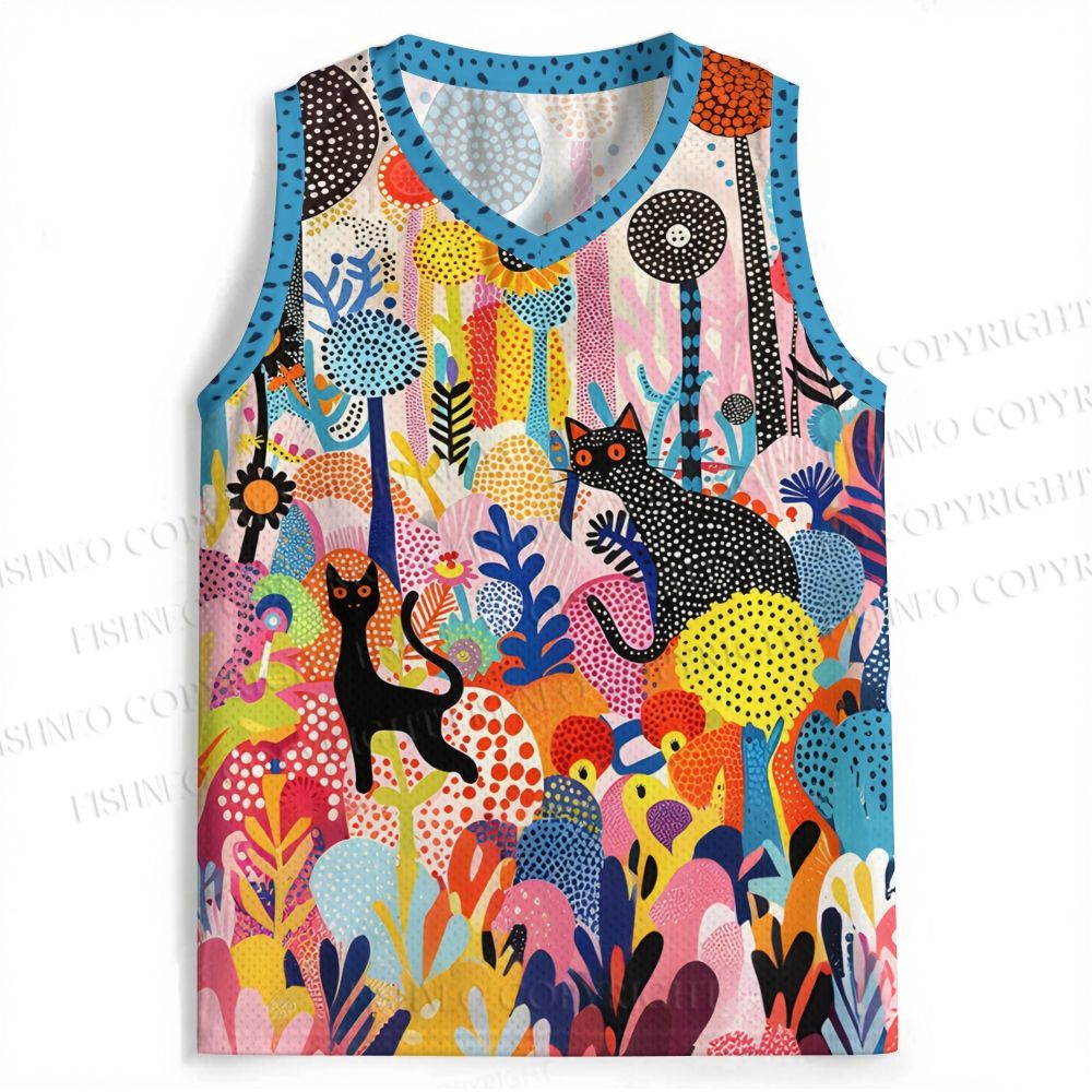 Yayoi Kusama Forest Cat Jersey Tank
