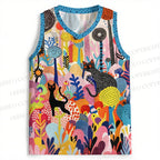 Yayoi Kusama Forest Cat Jersey Tank