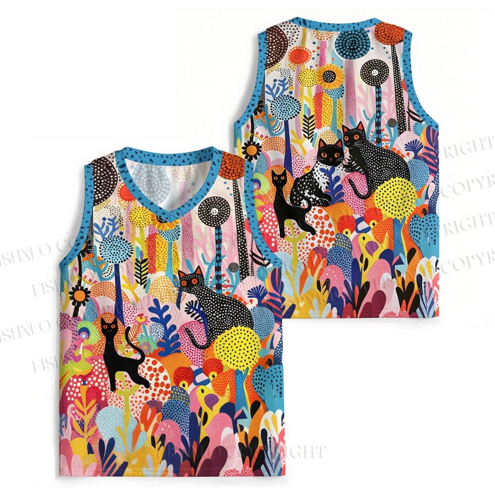 Yayoi Kusama Forest Cat Jersey Tank