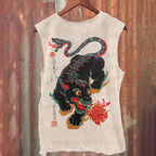 Unisex Casual Tiger And Snake Printed Tank Top