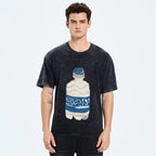 Pocari Sweat Japanese Hand Drawn Style Vintage Washed T-shirt