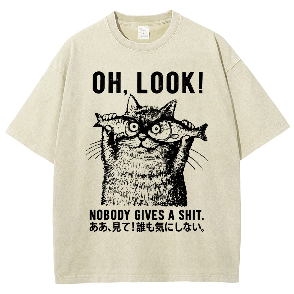 Oh Look No One Cares Washed T-Shirt