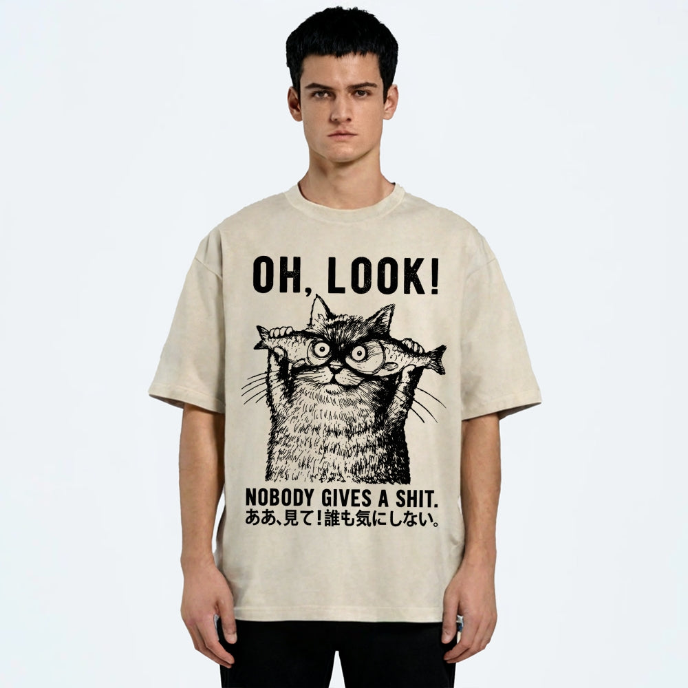 Oh Look No One Cares Washed T-Shirt