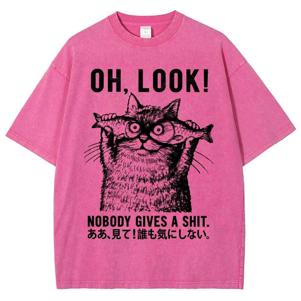 Oh Look No One Cares Washed T-Shirt