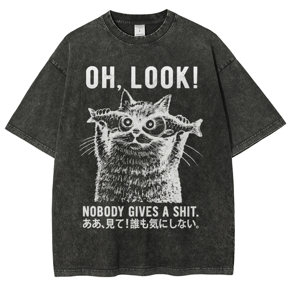 Oh Look No One Cares Washed T-Shirt