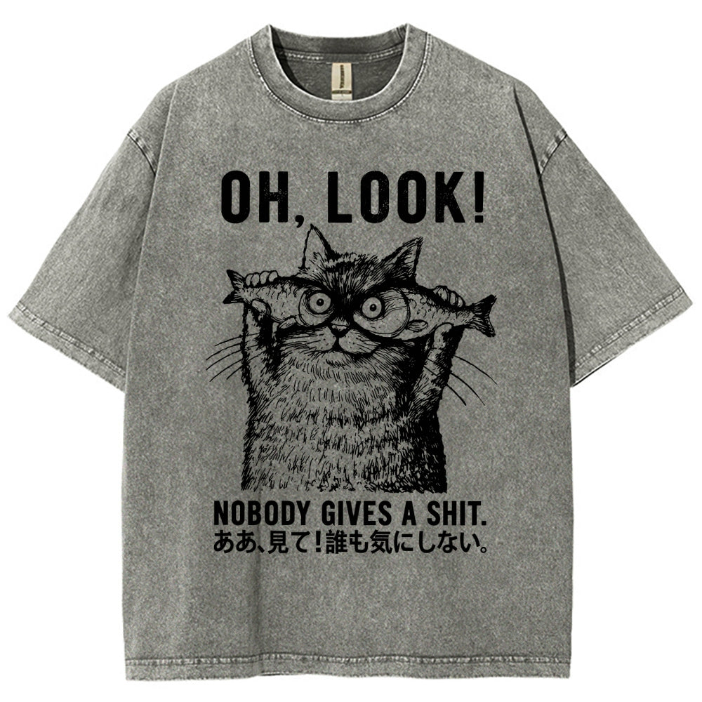 Oh Look No One Cares Washed T-Shirt