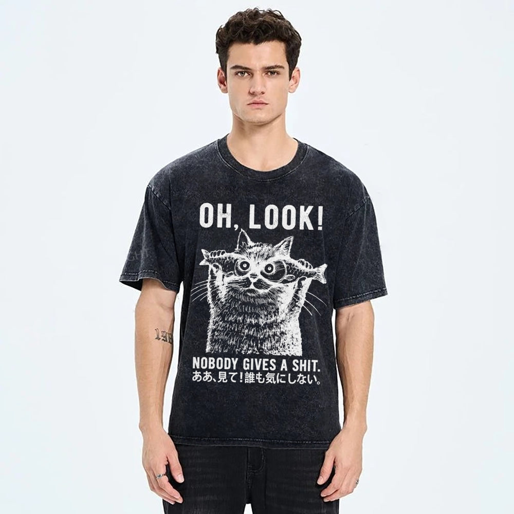 Oh Look No One Cares Washed T-Shirt