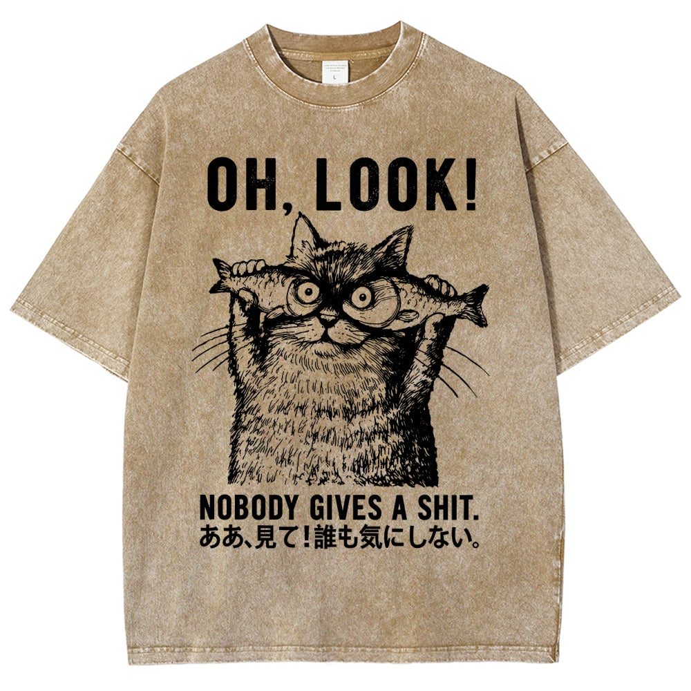 Oh Look No One Cares Washed T-Shirt