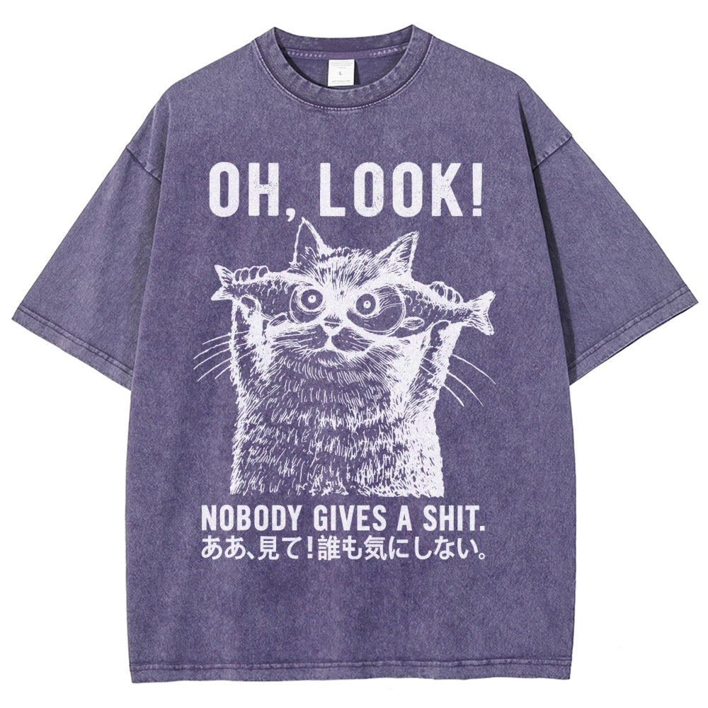 Oh Look No One Cares Washed T-Shirt