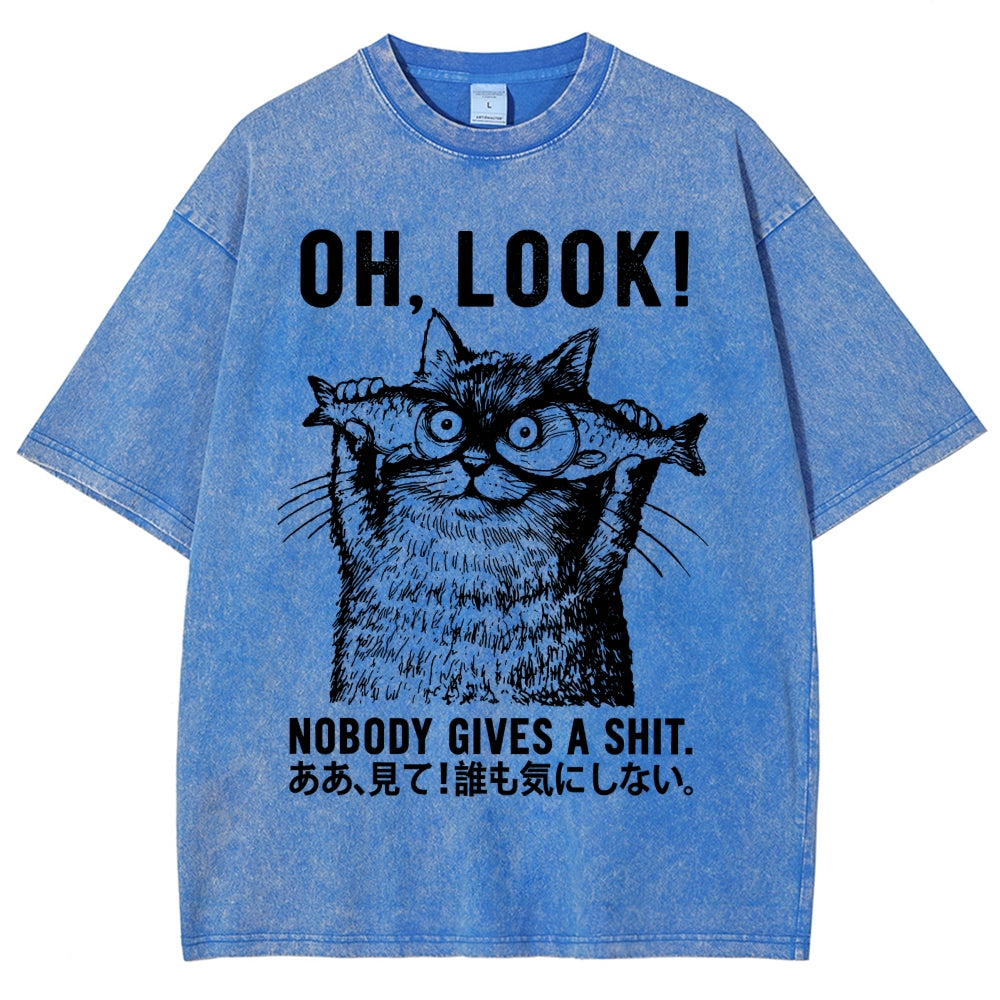Oh Look No One Cares Washed T-Shirt