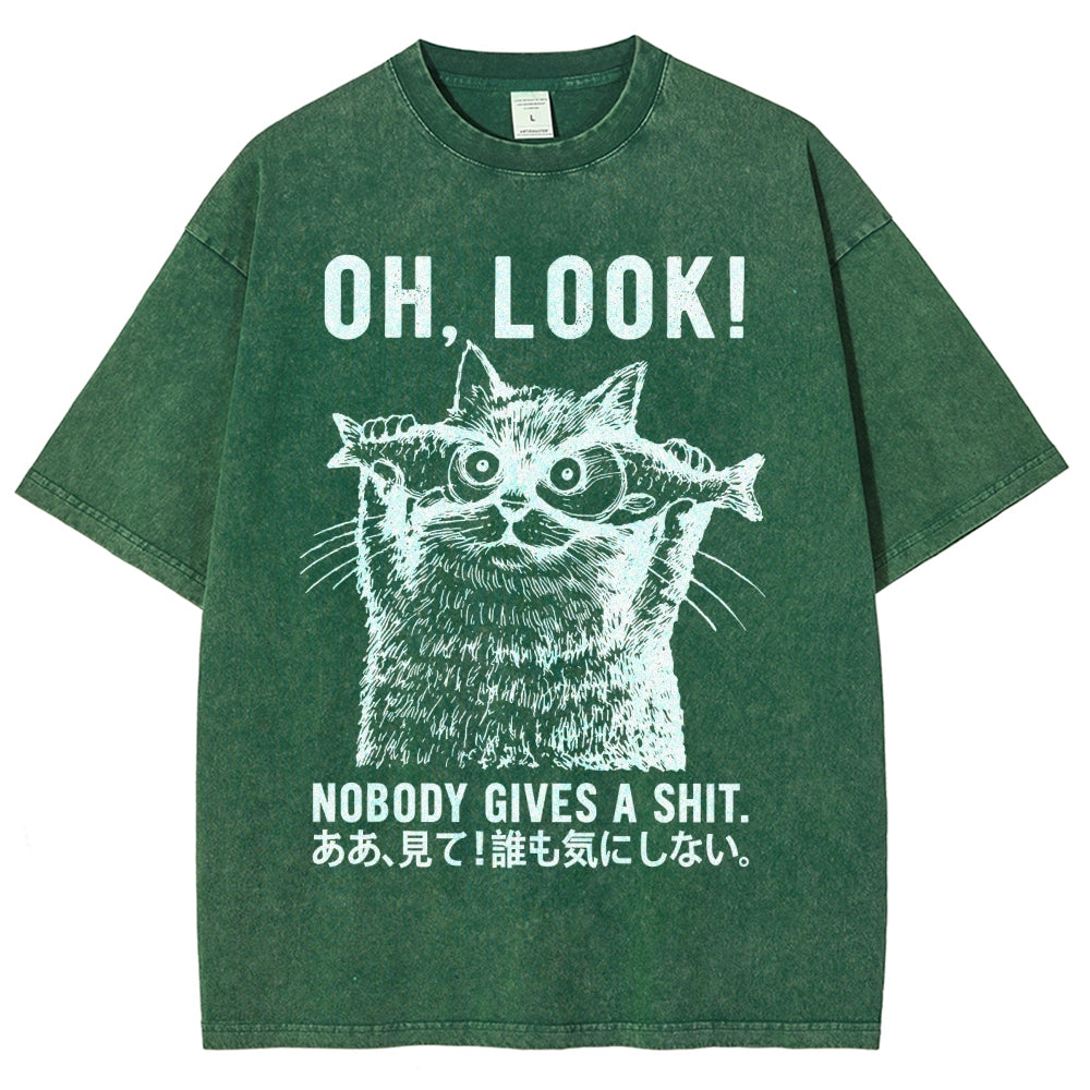 Oh Look No One Cares Washed T-Shirt