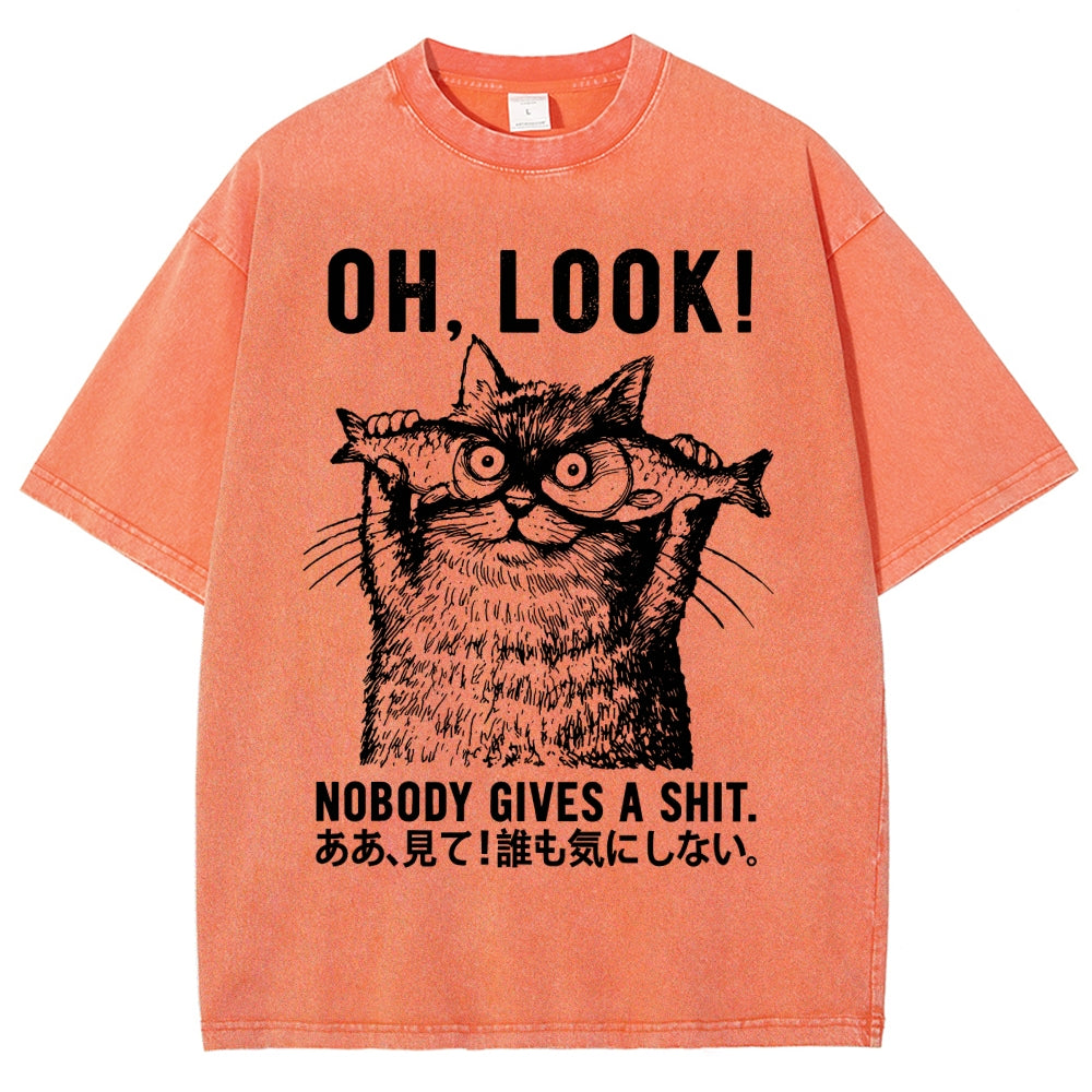 Oh Look No One Cares Washed T-Shirt