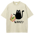 Naughty Cat Japan Washed T-Shirt