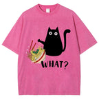 Naughty Cat Japan Washed T-Shirt