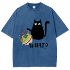 Naughty Cat Japan Washed T-Shirt