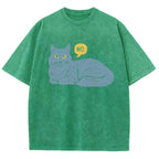 No Cat Washed T-Shirt