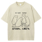 Cat That Curses Humans Washed T-Shirt