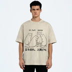 Cat That Curses Humans Washed T-Shirt