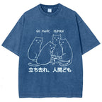 Cat That Curses Humans Washed T-Shirt