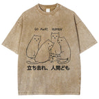 Cat That Curses Humans Washed T-Shirt