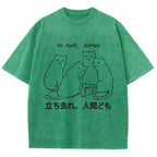Cat That Curses Humans Washed T-Shirt